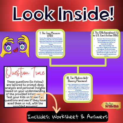 Abolition of Slavery: Text, Questions & Answers for Black History Month (Reading Pack)!