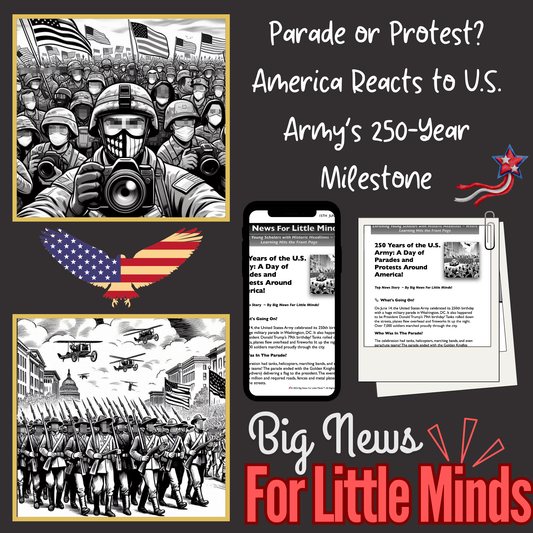 Parades and Protests: 250 Years of the U.S. Army on Display: Kid's Article Package with FREEBIES x2