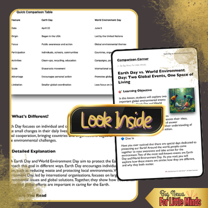 Earth Day vs World Environment Day: What’s the Difference? Compare & Contrast Pack!