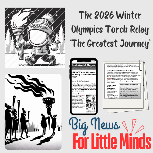 The 2026 Winter Olympics Torch Relay – ‘The Greatest Journey’ Kids Article Pack!