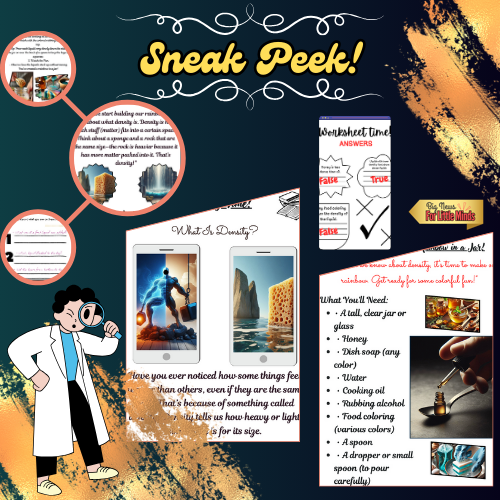 Rainbow in a Jar STEM Experiment: Complete Lesson Plan & Worksheet! Grade 2+