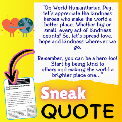 World Humanitarian Day Article: Meet Inspiring People Who Help Others! Mini Lesson