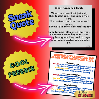 Trump’s Tariffs: Trade Wars & Tough Talks – Current Events Poem for Kids with Freebies!