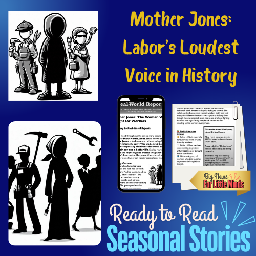 Mother Jones: The Woman Who Fought for Workers! May 1st Labor Day Package