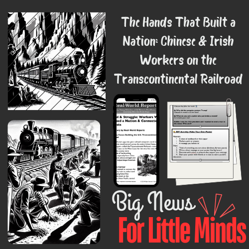 The Transcontinental Railroad: How Chinese & Irish Workers Changed History (Article Pack!)