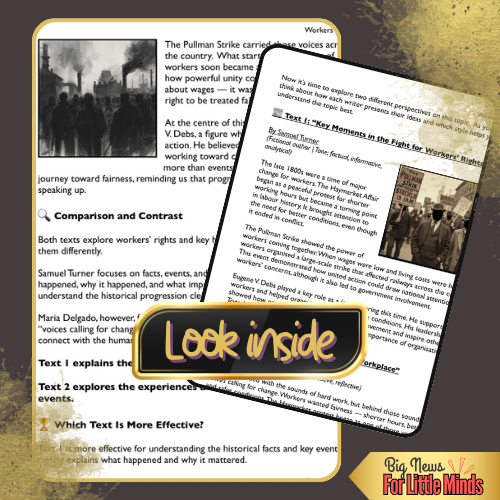 The Haymarket Affair, the Pullman Strike & Eugene V. Debs (Compare & Contrast Pack)
