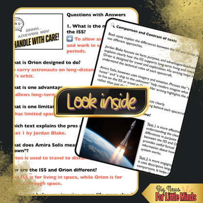NASA's ISS vs Orion: Life in Orbit vs Deep Space Travel: Compare & Contrast Package!