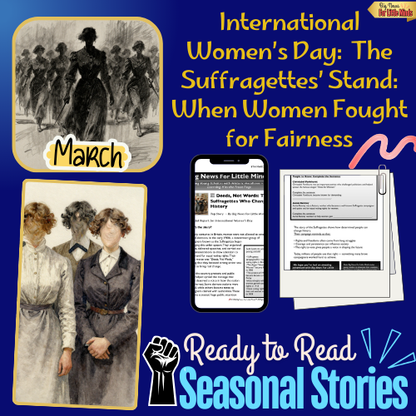 The Suffragettes: Girls Who Changed the Rules of Democracy: Women's History Month Article Pack!
