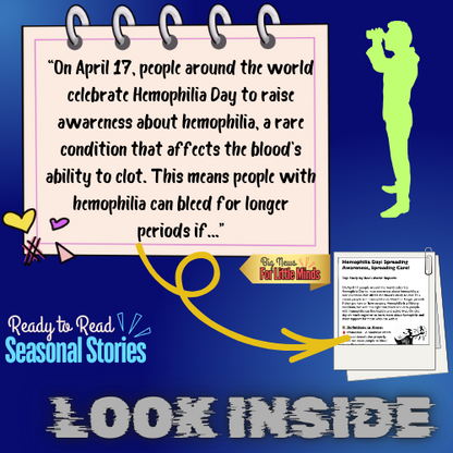 Hemophilia Day Focus: What’s the Condition, Spreading Hope in Kids Article Pack!