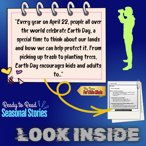 One Earth, One Chance: Earth Day Article Package for Kids in April