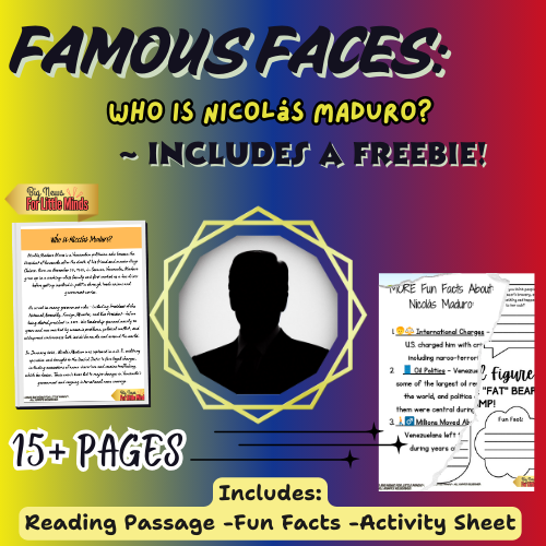 Nicolás Maduro: The Man Behind the Headlines in 2026! Kids Info Pack & Worksheets