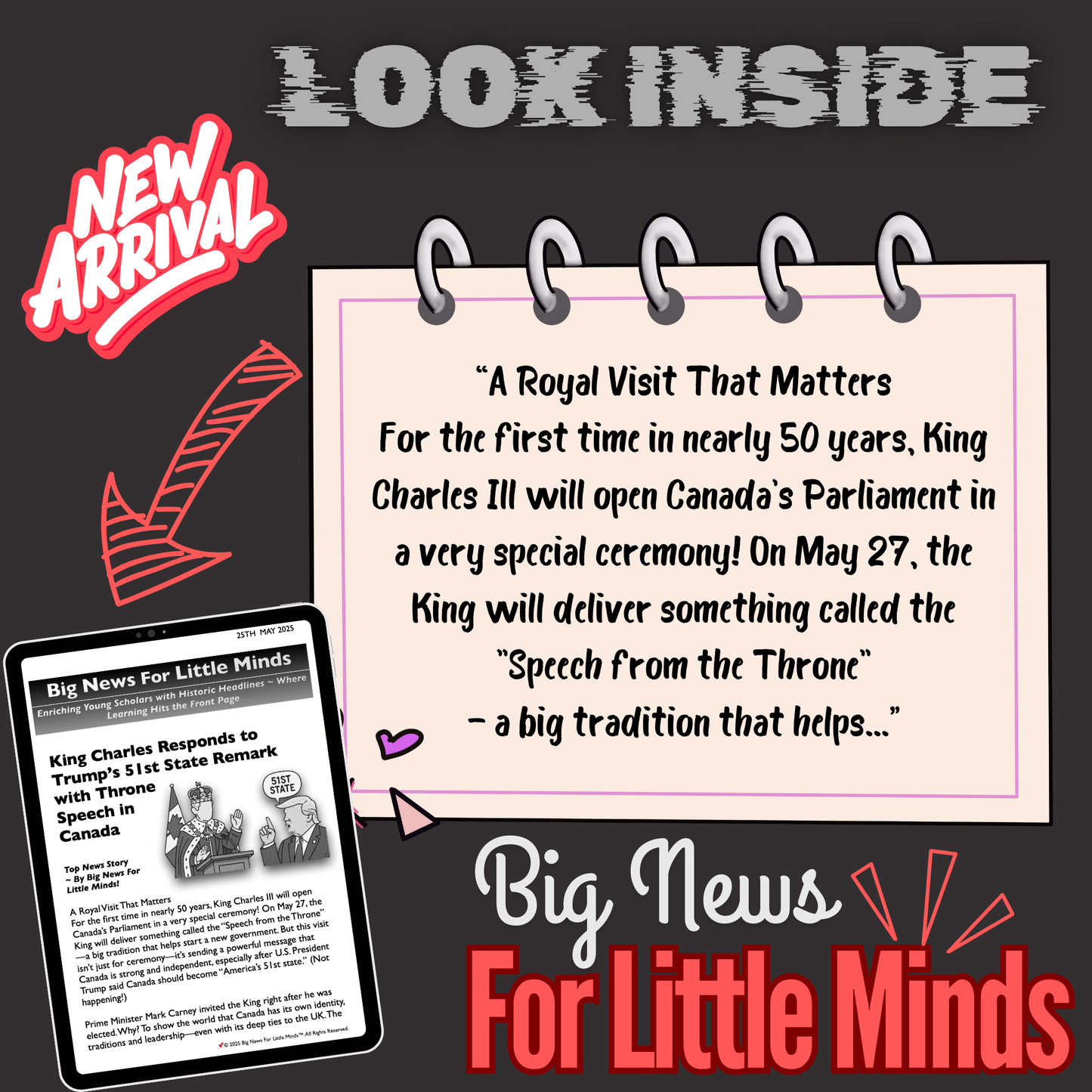 Why King Charles’ Opening of Canadian Parliament Matters (After Trump's Remarks!) Kids' Article & Freebies x2