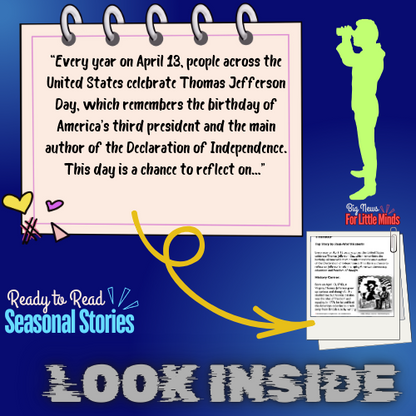 Thomas Jefferson Day: Ideas That Shaped a Nation – Kids Article Pack & Freebies