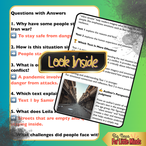Iran War 2026 vs Pandemic Life: Compare, Contrast & Analysis on Texts & Worksheet!