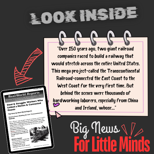 The Transcontinental Railroad: How Chinese & Irish Workers Changed History (Article Pack!)