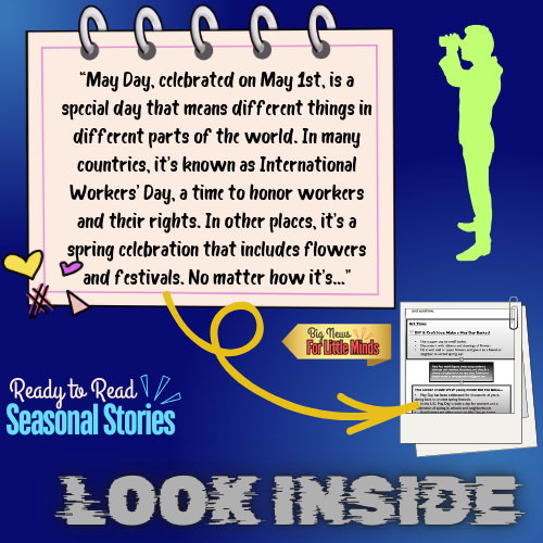 May Day: The Holiday with Two Sides on May 1st! Kids Article & Activity Pack