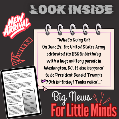 Parades and Protests: 250 Years of the U.S. Army on Display: Kid's Article Package with FREEBIES x2