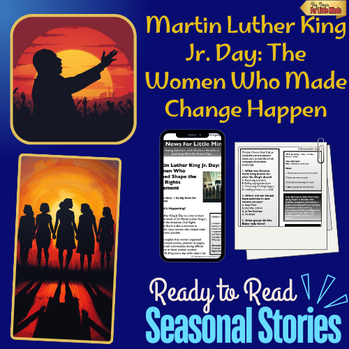 MLK Day: Civil Rights Women Leaders who made History! Black History Month Reading Pack!
