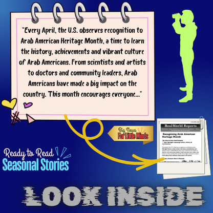 Arab American Heritage Month: Culture, Courage & Contribution in Kids’ Article Pack