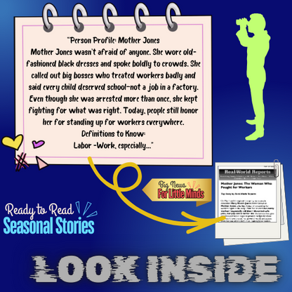 Mother Jones: The Woman Who Fought for Workers! May 1st Labor Day Package