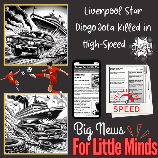 Liverpool: Diogo Jota’s Tire Blowout Sparks Fatal Crash ~ Article Pack for Kids