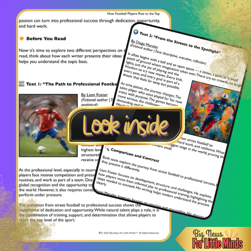 Football: From Playgrounds to Pressure Compare & Contrast Pack! USA World Cup 2026
