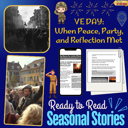 Victory in Europe Day (VE Day) – Kids Article & Activity Pack (Informational Reading)