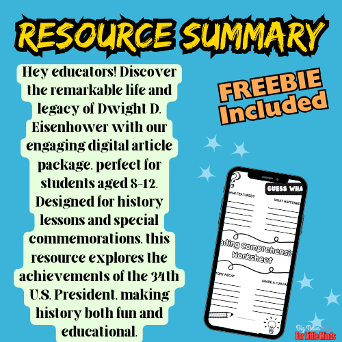 FROM GENERAL TO PRESIDENT! | The Dwight D. Eisenhower Story for October (Pack)