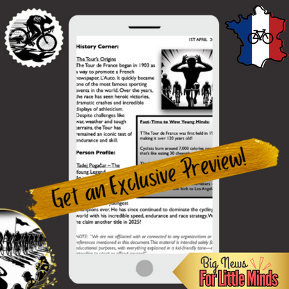 2025 Tour de France: A Battle Like No Other ~ Article Package & x3 Freebie Worksheets!