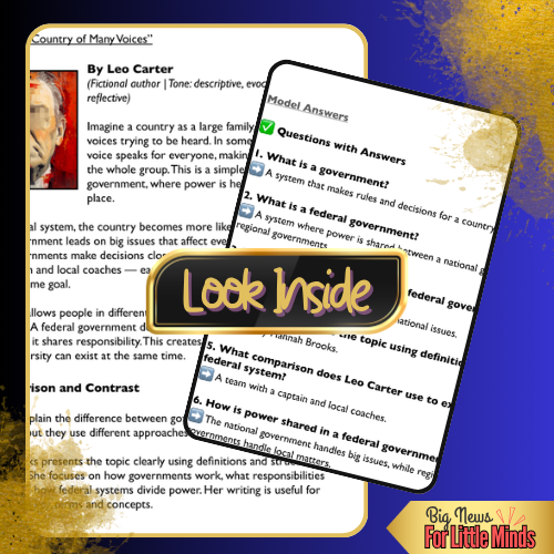 Governments vs. Federal Government: Who Does What? Compare & Contrast x2 Texts!