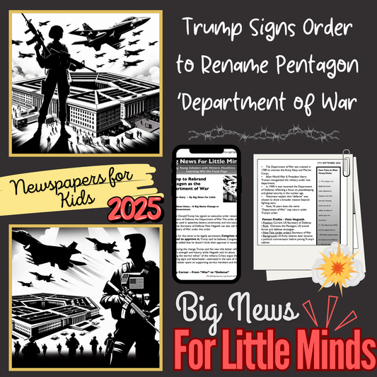 Department of War: Trump Rebrands Department of Defence (Pentagon) Article Pack with Freebies
