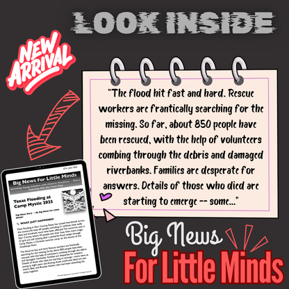 Texas Flash Floods 2025: What we know about Camp Mystic - Kids Article Package & Freebies x2!
