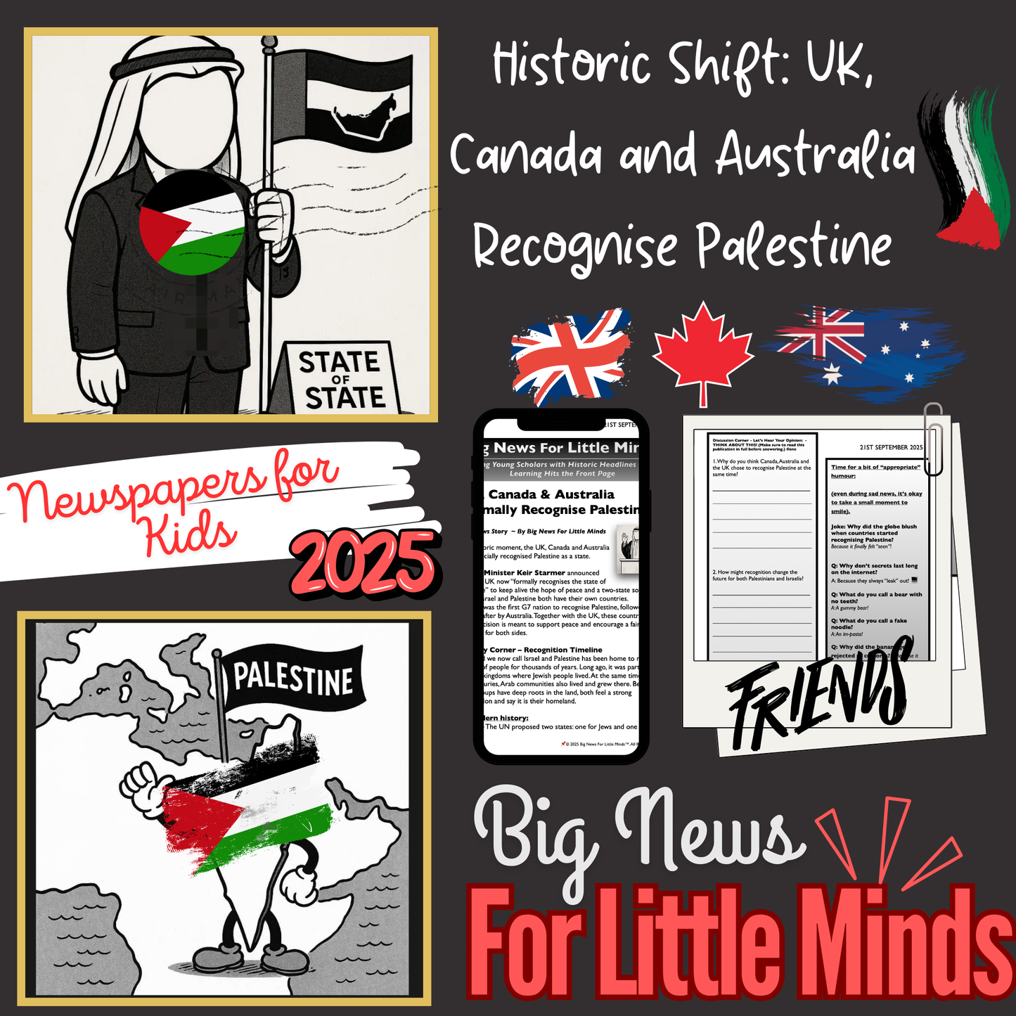 Palestine has Been Recognised by UK & More (News Pack 4 Kids with Freebies)