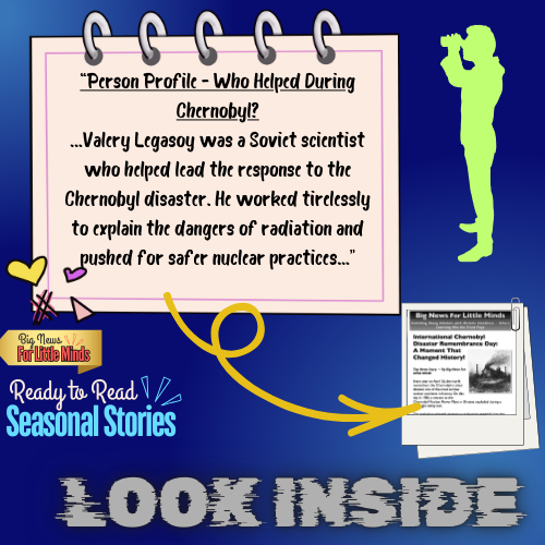 Chernobyl Remembrance Day: History, Hope & Safety in Kids Article Pack!