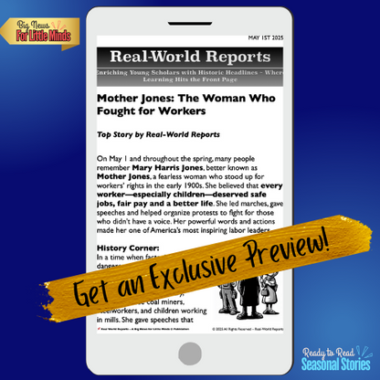 Mother Jones: The Woman Who Fought for Workers! May 1st Labor Day Package