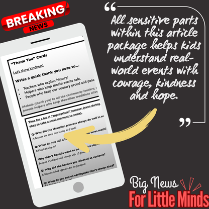 King Kamehameha Day: History, Heroes & Hawaiian Pride in Kids Article Package & Freebies x2!