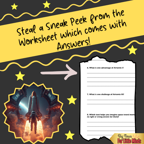 Artemis I, II & III by Nasa! Compare & Contrast Pack | Worksheets, Answers & Analysis!