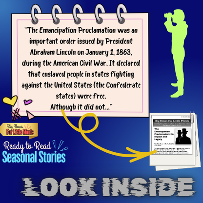 The Emancipation Proclamation for Kids: Why it Mattered! Article Pack with Freebies