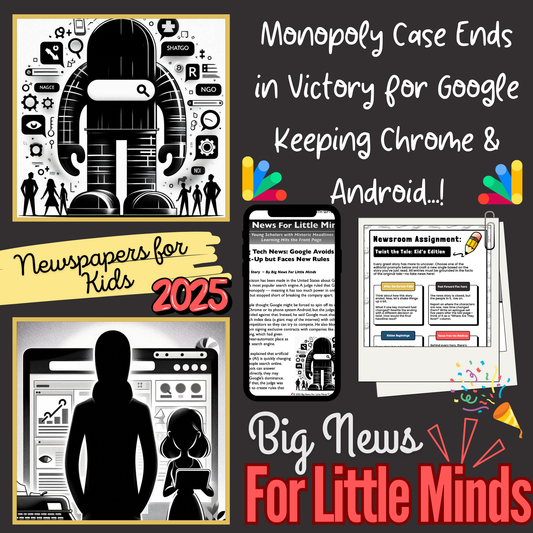 Victory for Google in Monopoly Case 2025: Kids Article Pack & Free Worksheets