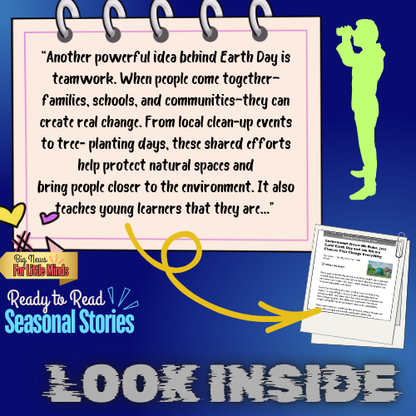 Think Green: Earth Day Made Simple in Kids Article & Activity Package (Freebies inside!)