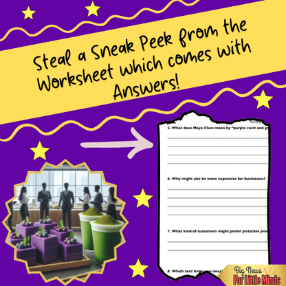 Ube vs. Pistachio Two Flavours, One Trend Battle — A Compare & Contrast Pack & Worksheets!