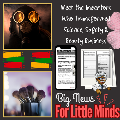 Legacy of Black Inventors in USA's History: Kids Article Pack 4 Black History Month