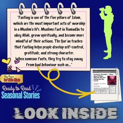 Fasting in Ramadān: What It Means, Why We Fast & What We Learn? Kids Article Pack
