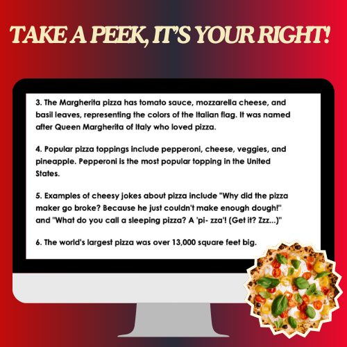 National Pizza Month for Kids | Pizza History, Fun Facts, Activity & Worksheets