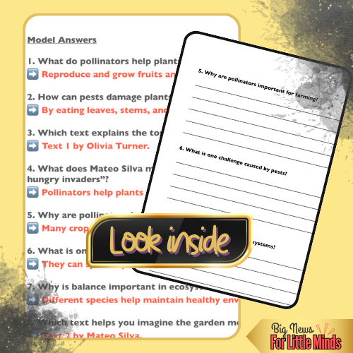 Pollinators vs. Pests: Helpful Visitors / Garden Trouble? Comparing Texts: Pollinator Week