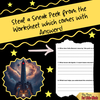 Was Apollo 13 A Successful Failure? Compare & Contrast Texts, Worksheet & Answers!