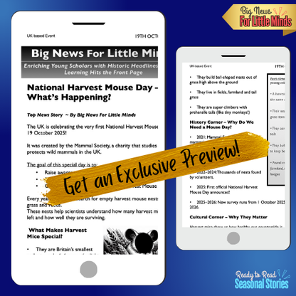 National Harvest Mouse Day ~ What is this New Seasonal Event About?