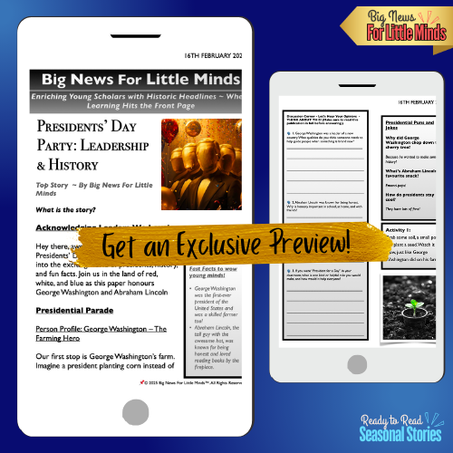 Presidents’ Day Party: Leadership & History Article Package for Kids in February!