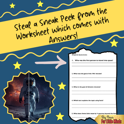 From First Orbit to the Artemis Missions: Compare and Contrast Package with Worksheet!