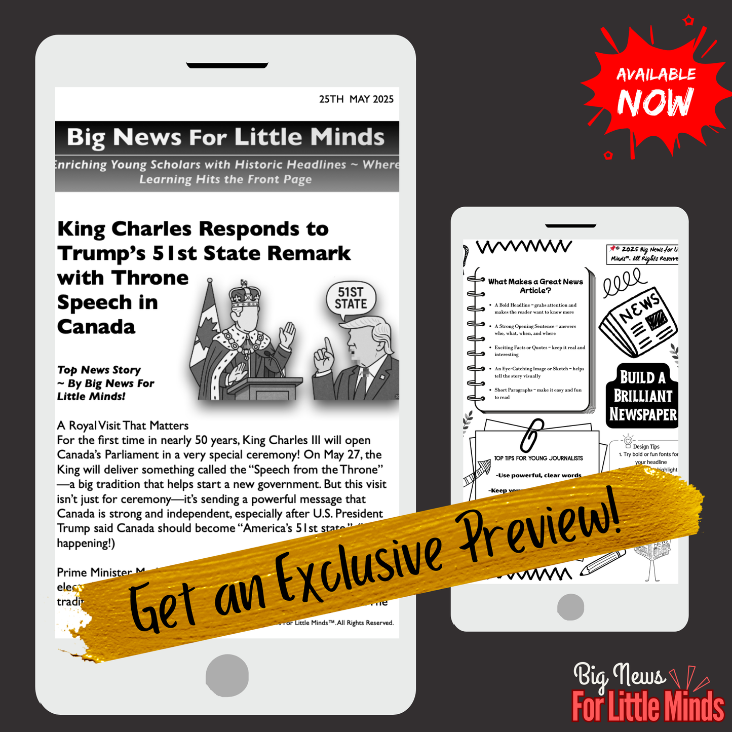 Why King Charles’ Opening of Canadian Parliament Matters (After Trump's Remarks!) Kids' Article & Freebies x2